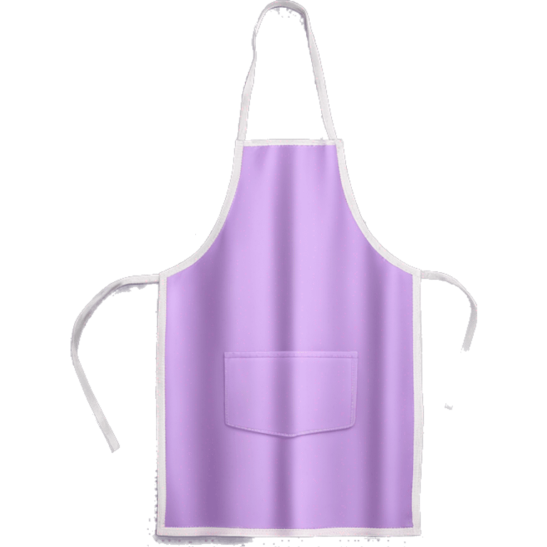 Realistic isolated light purple kitchen apron. emoji