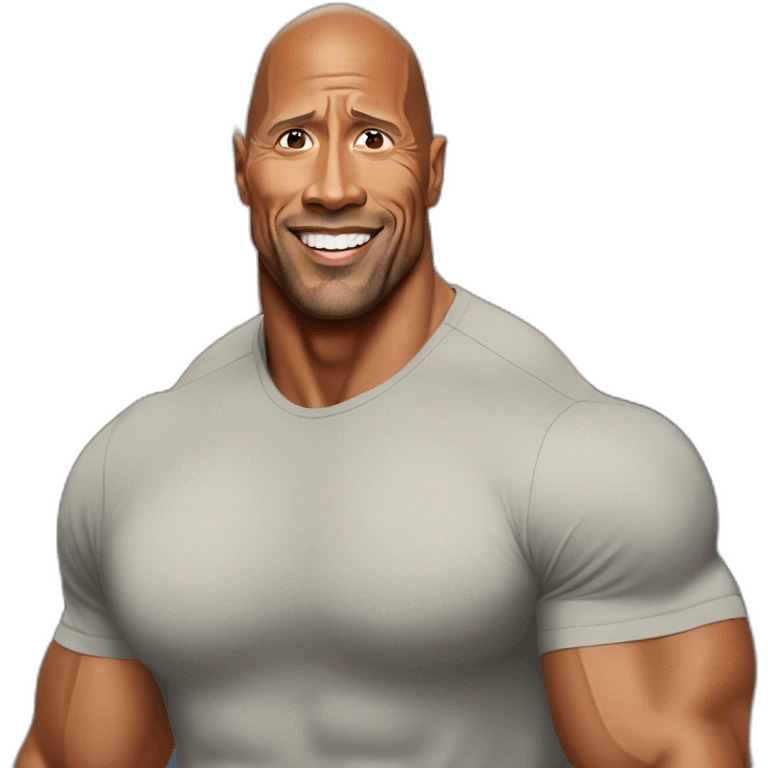 Dwayne Johnson avec une Pier emoji