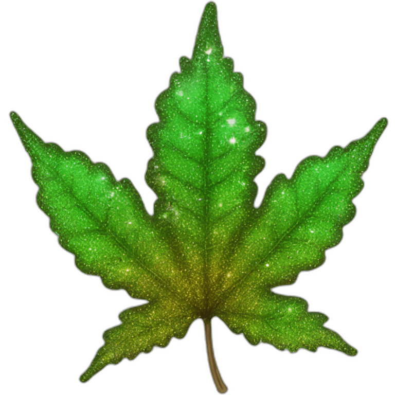 Sparkle leaf smoke emoji