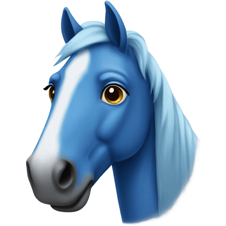 Blue horse  emoji