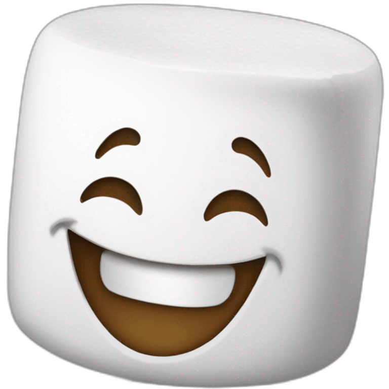 marshmellow laughing face emoji