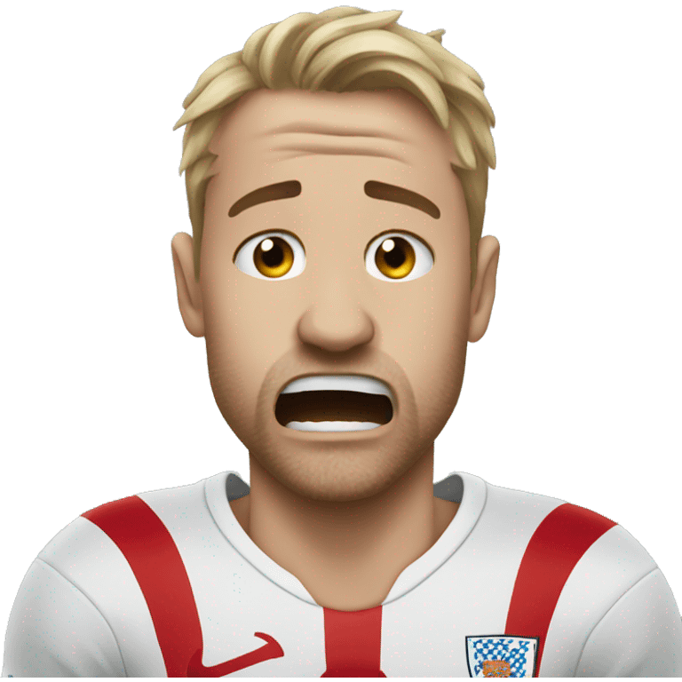 England crying because of football emoji