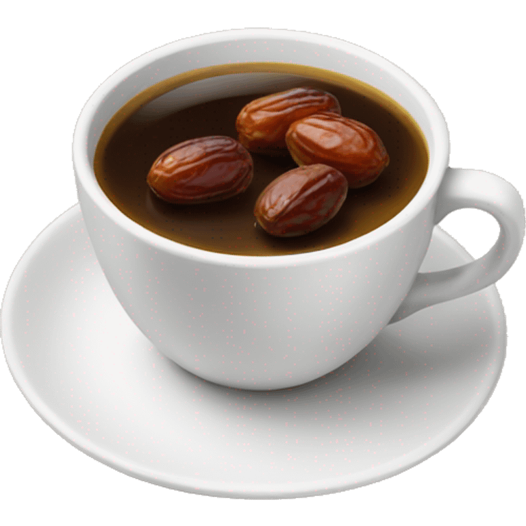 Arabic coffee and dates emoji