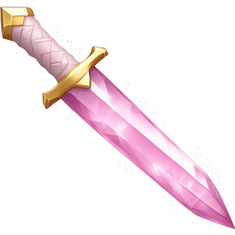 Light pink crystal dagger emoji