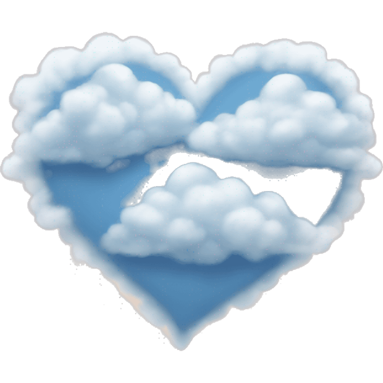 Clouds in the heart emoji