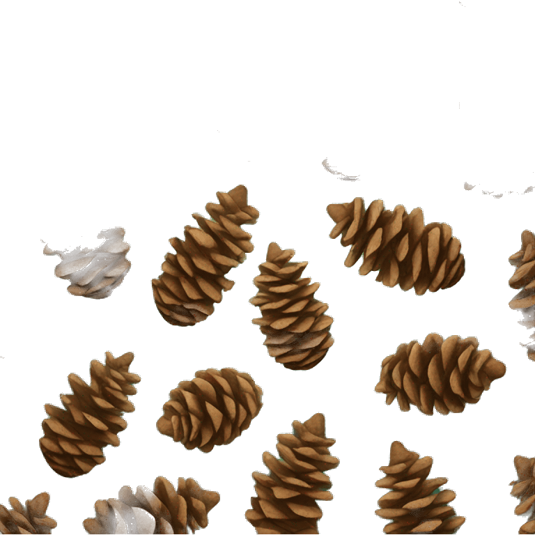 Pine cone christmas emoji