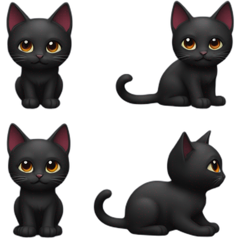 Cat back vampir emoji