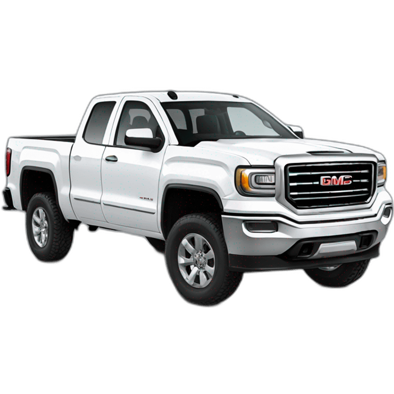 gmc Sierra 2 doors white emoji