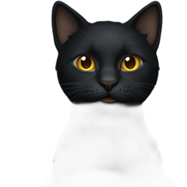 dark cat emoji