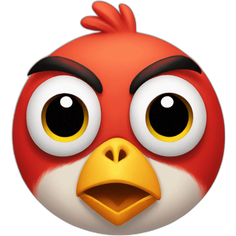 Angry Bird red emoji