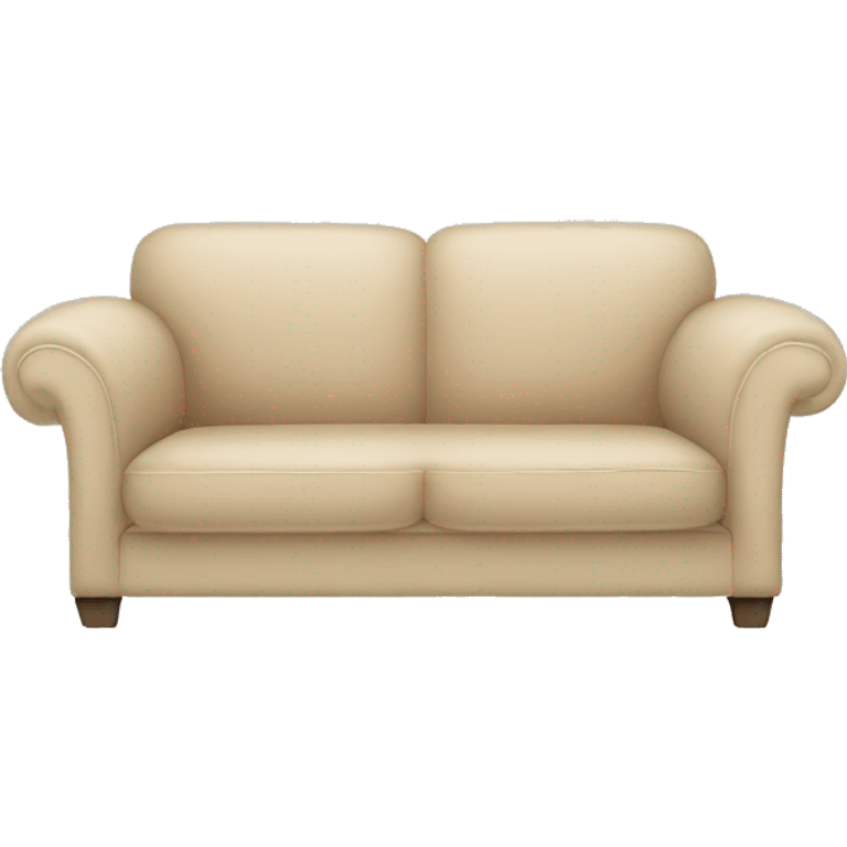 Modern beige couch emoji