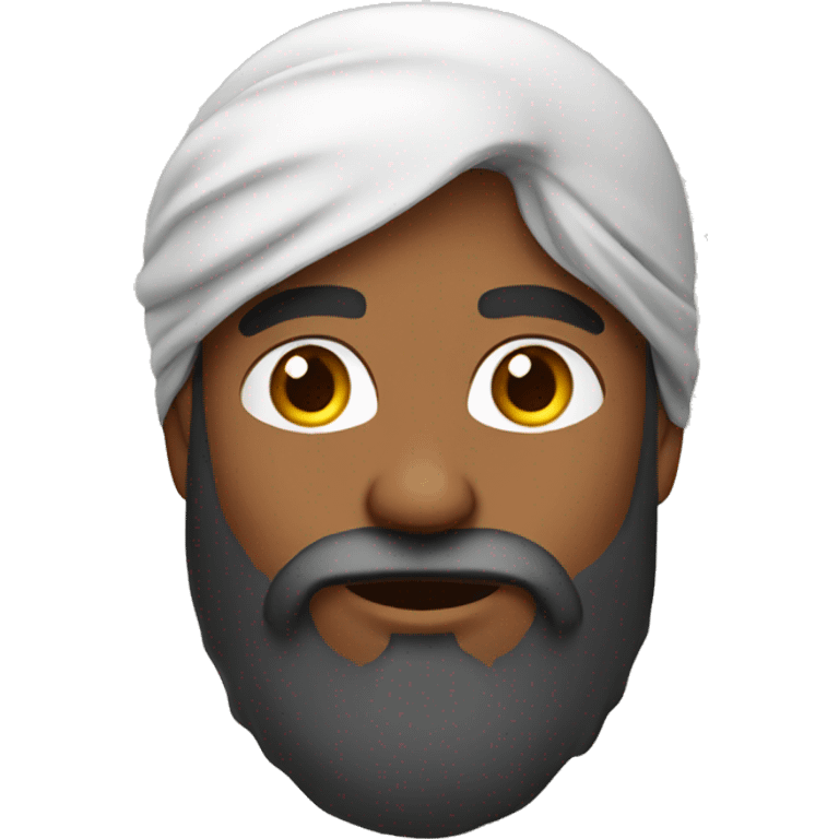 Bearded Indian boy emoji