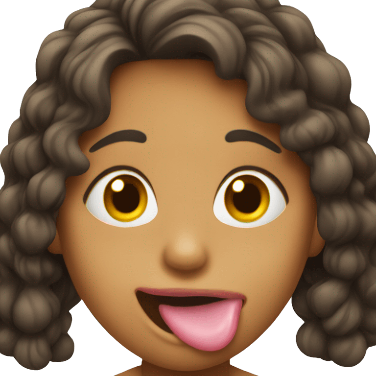 a girl sticking her tongue out  emoji