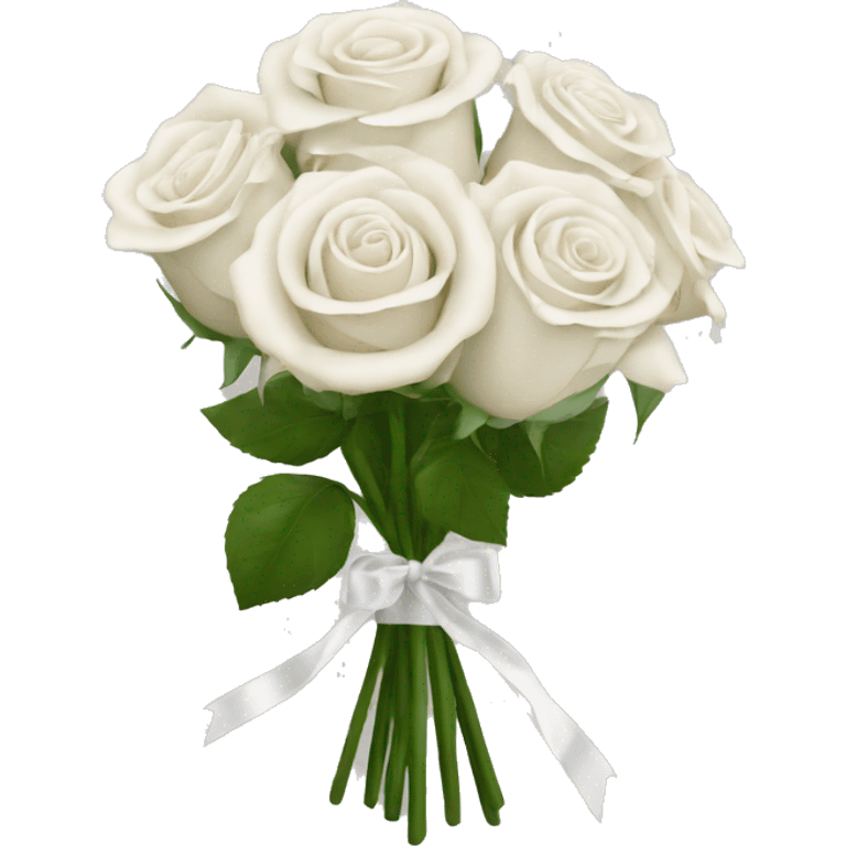 white rose bouquet  emoji