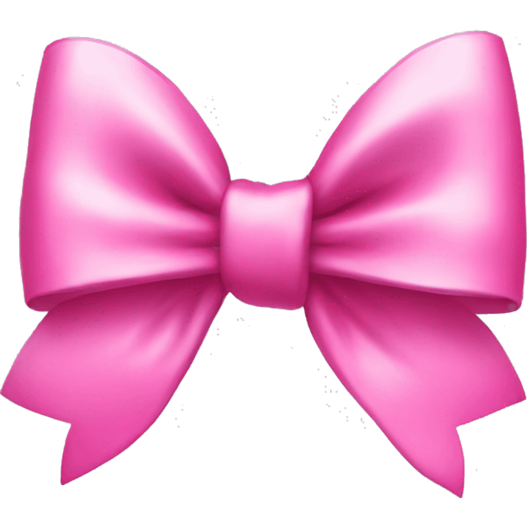 Pink coquette bow emoji