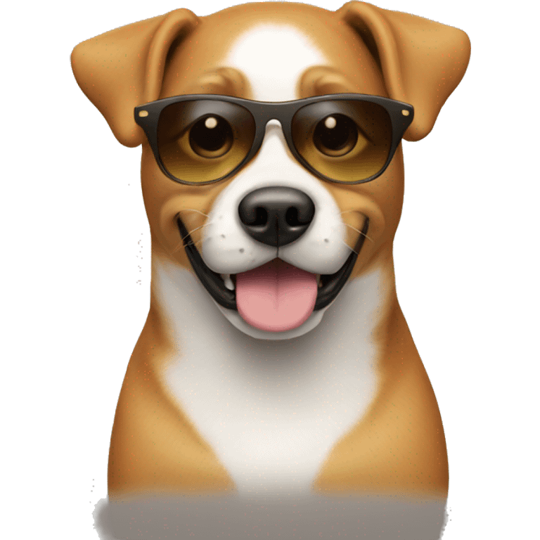 dog with sunglasses emoji