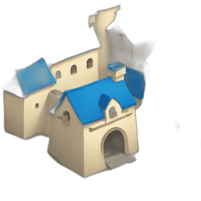 Castle blue roofs emoji