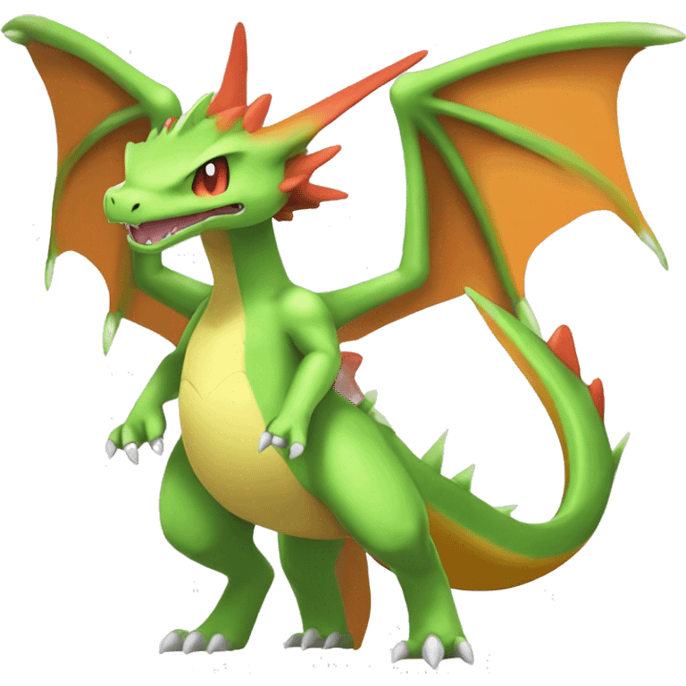 Anthro Cool Edgy Legendary Fakemon-Pokémon-Flygon-Charizard-Fantasy-Creature With Full Body Detailed High Quality emoji