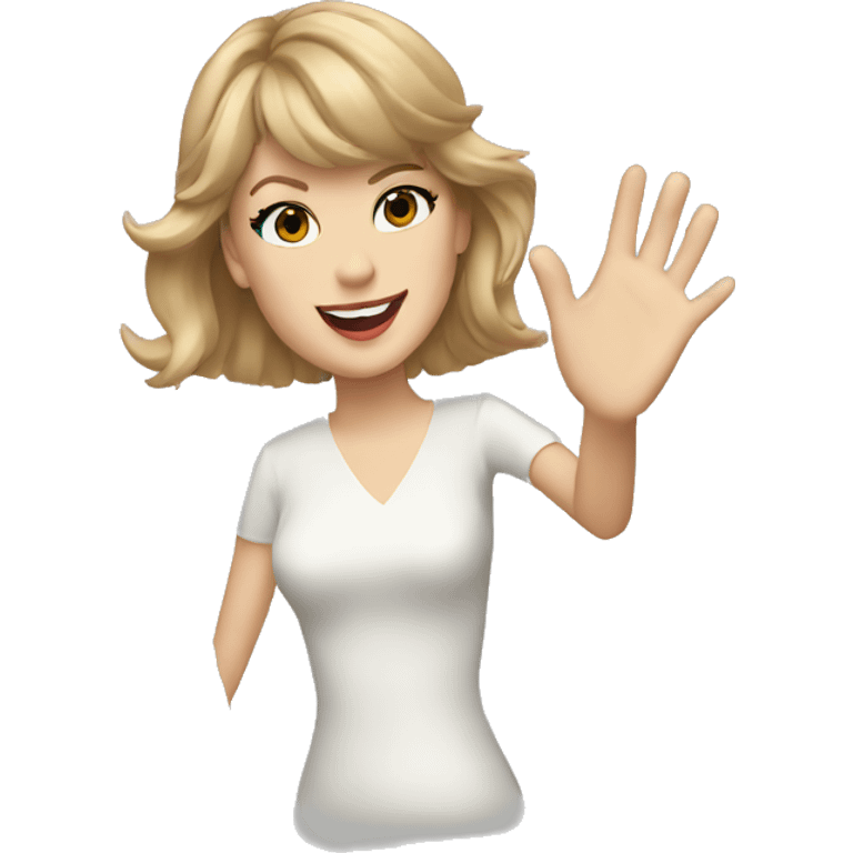 Taylor Swift waving emoji