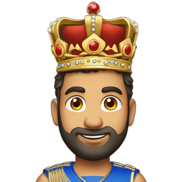 Rohit sharma with crown emoji