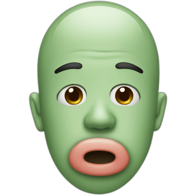 Mucus filled nose emoji