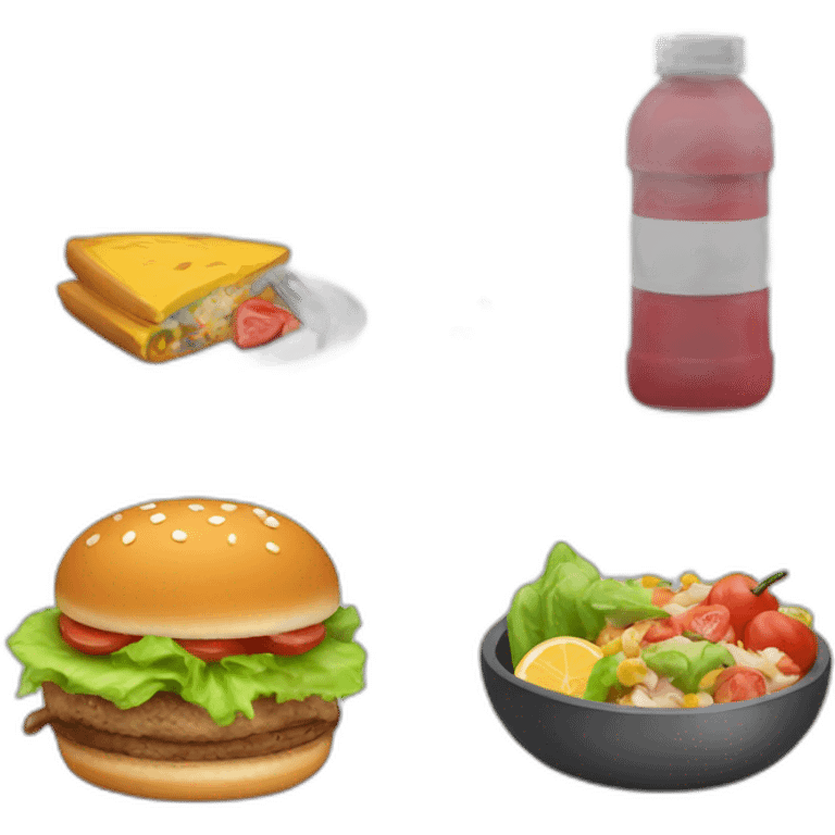 gym and meal emoji