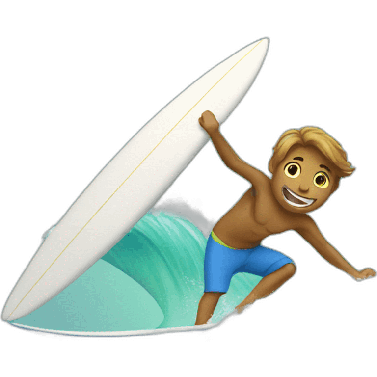 a surfer sailing emoji