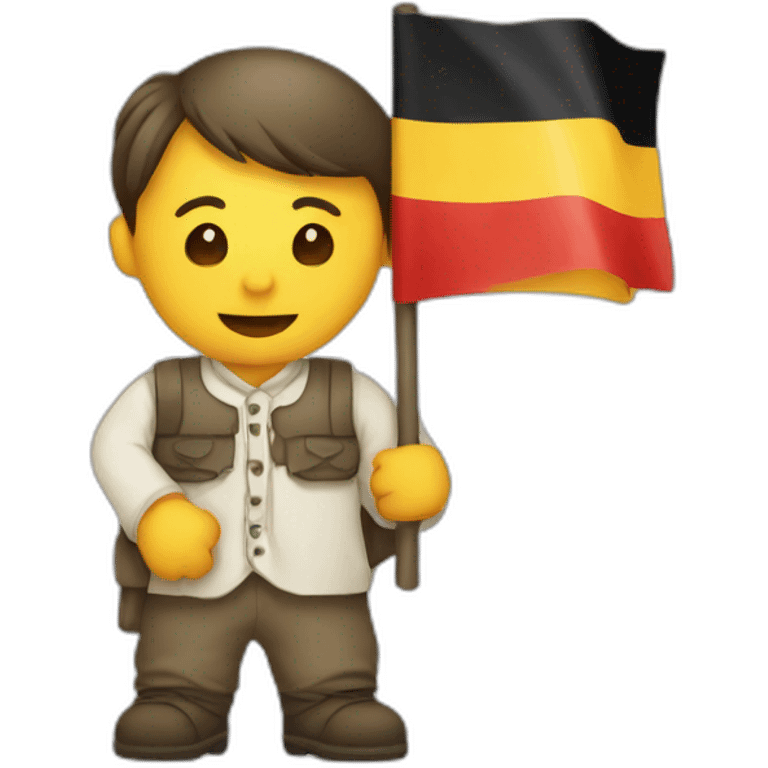 people with german falg in hand emoji