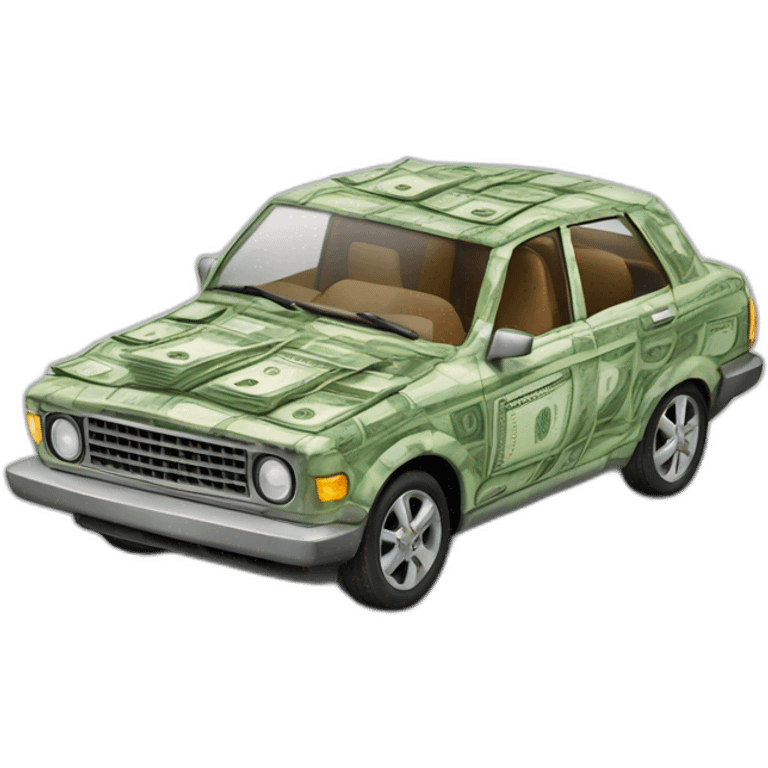 car made of money emoji