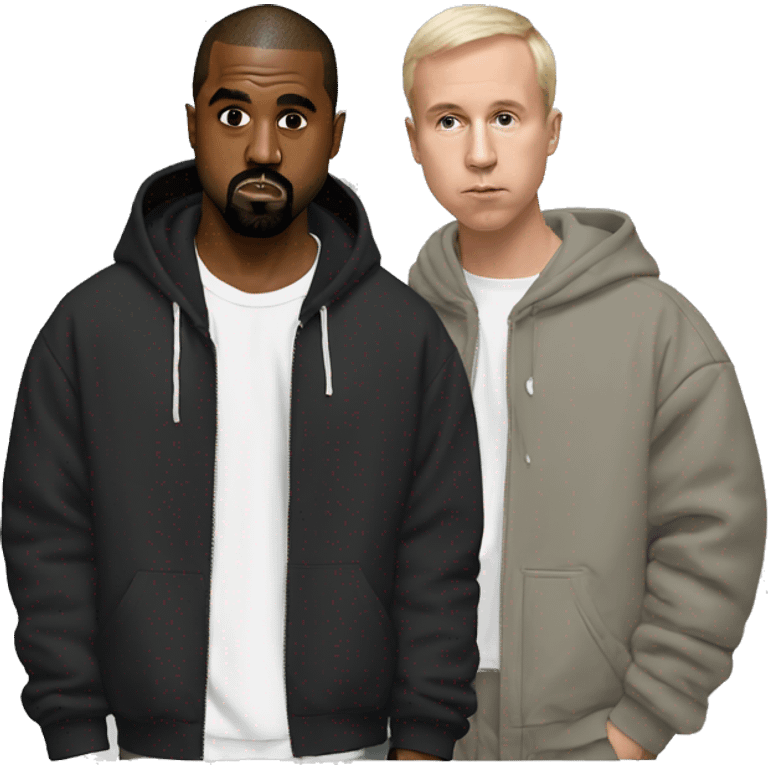 kanye west with gosha rubchinski emoji