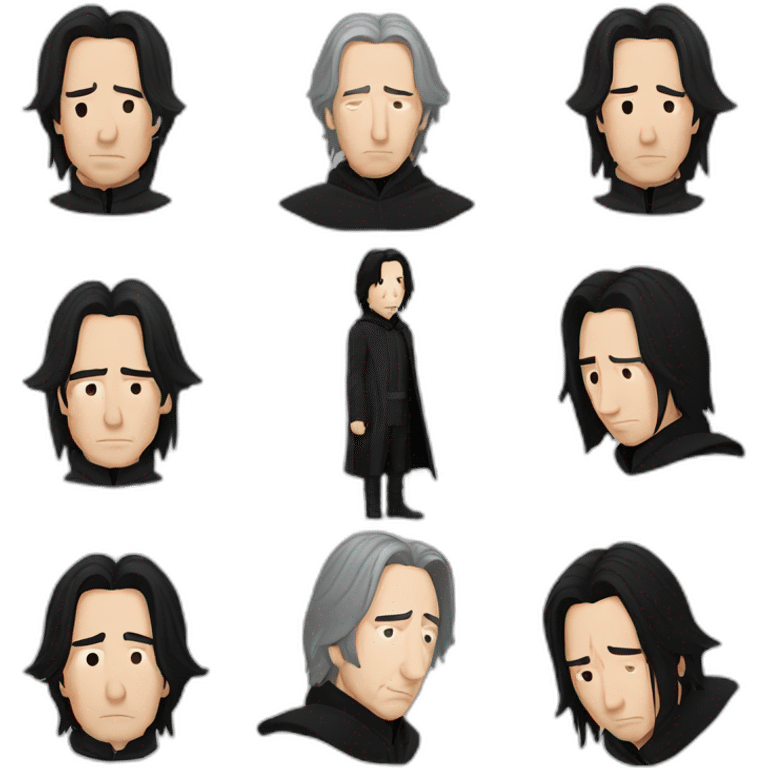 alan rickman snape sad emoji