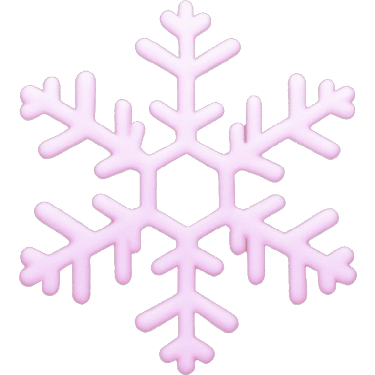 pastel pink snowflake  emoji