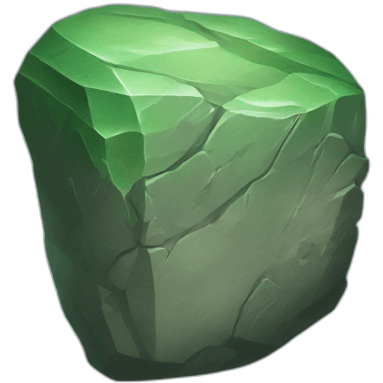 Green rock emoji