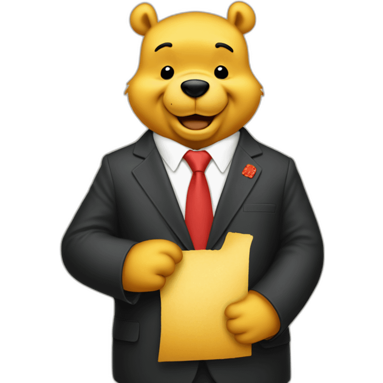 winnie the pooh as xi jinping emoji