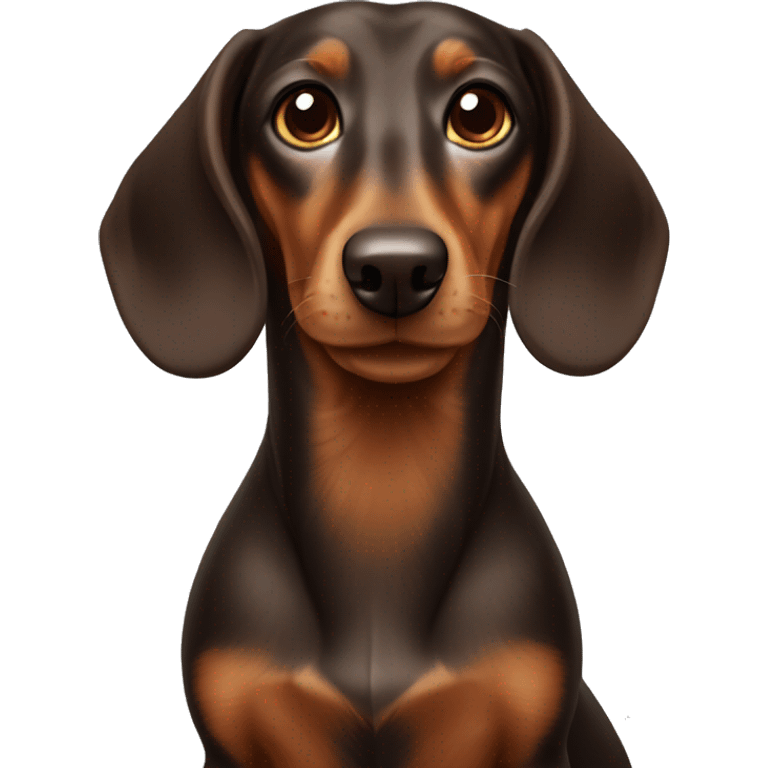 brown dachshund with long hair emoji