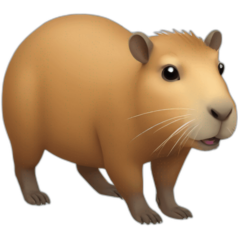 Cute capybara emoji