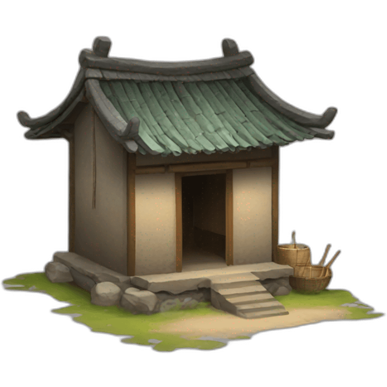 Chinese village hut emoji