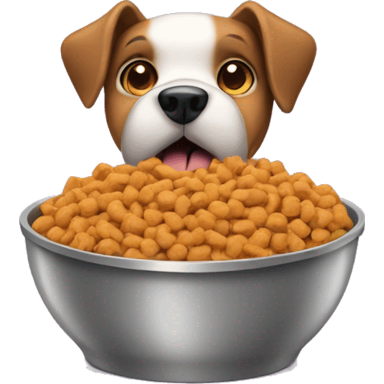 Dog food bowl with treats  emoji