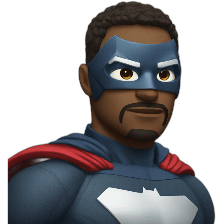 portrait superhero Review with mask emoji