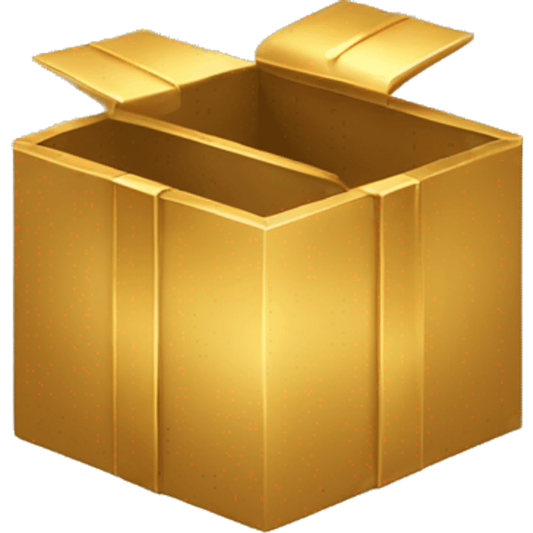 Golden box emoji