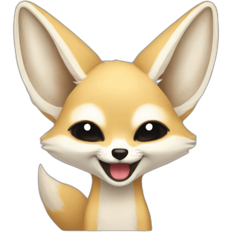 happy fennec crying emoji