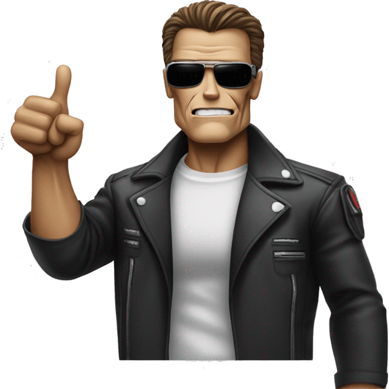 The terminator giving a thumbs up emoji