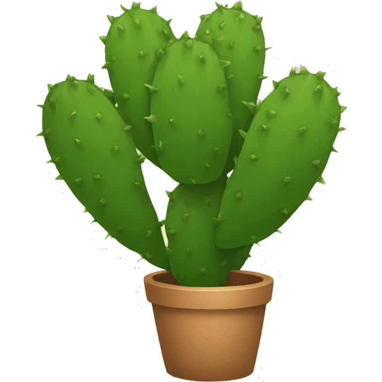 round Nopal without pot emoji