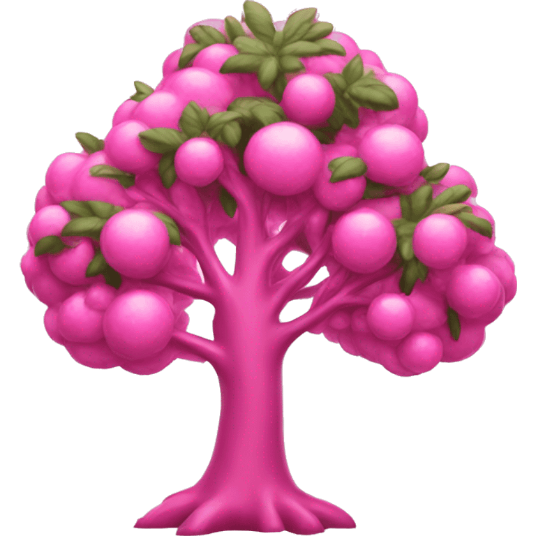 Pink and brillant tree  emoji