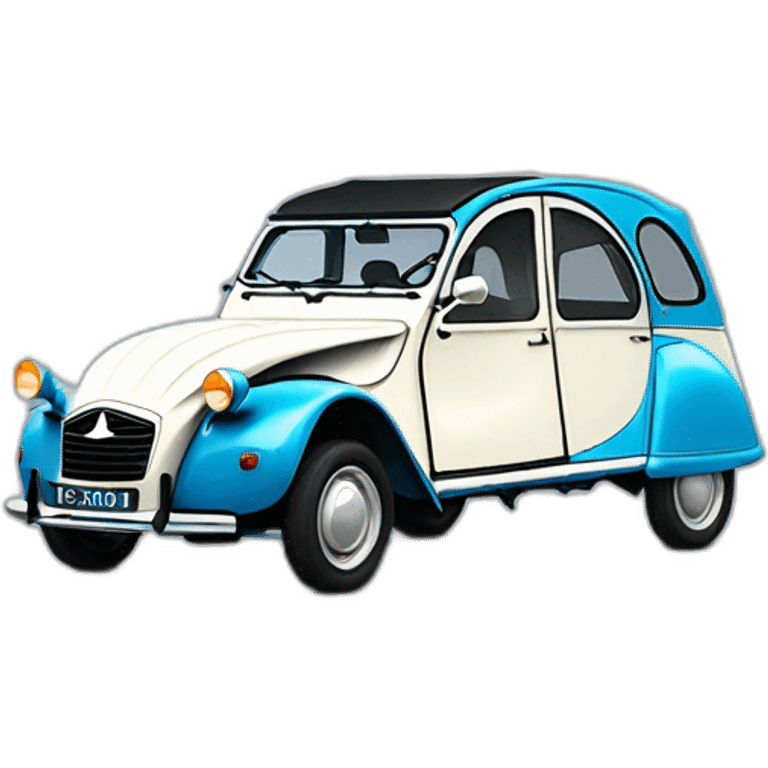 2CV bleu Citroën emoji