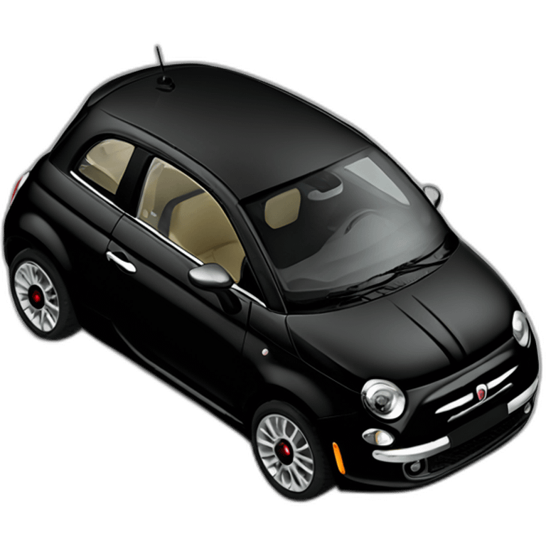 black 2010’s fiat 500 emoji