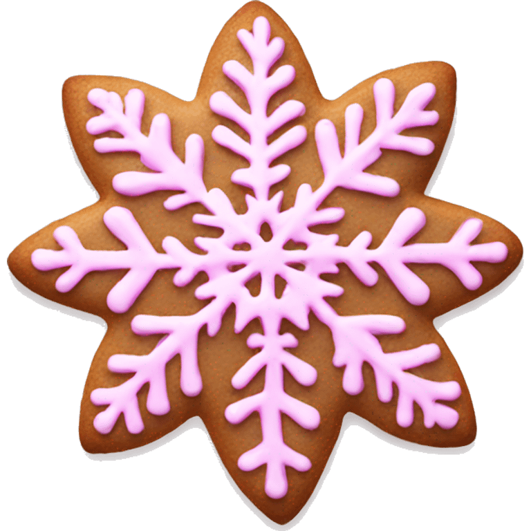 pink snowflake cookie  emoji