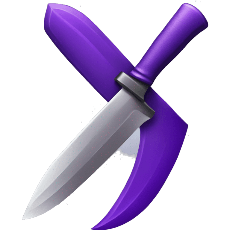 purple knife emoji