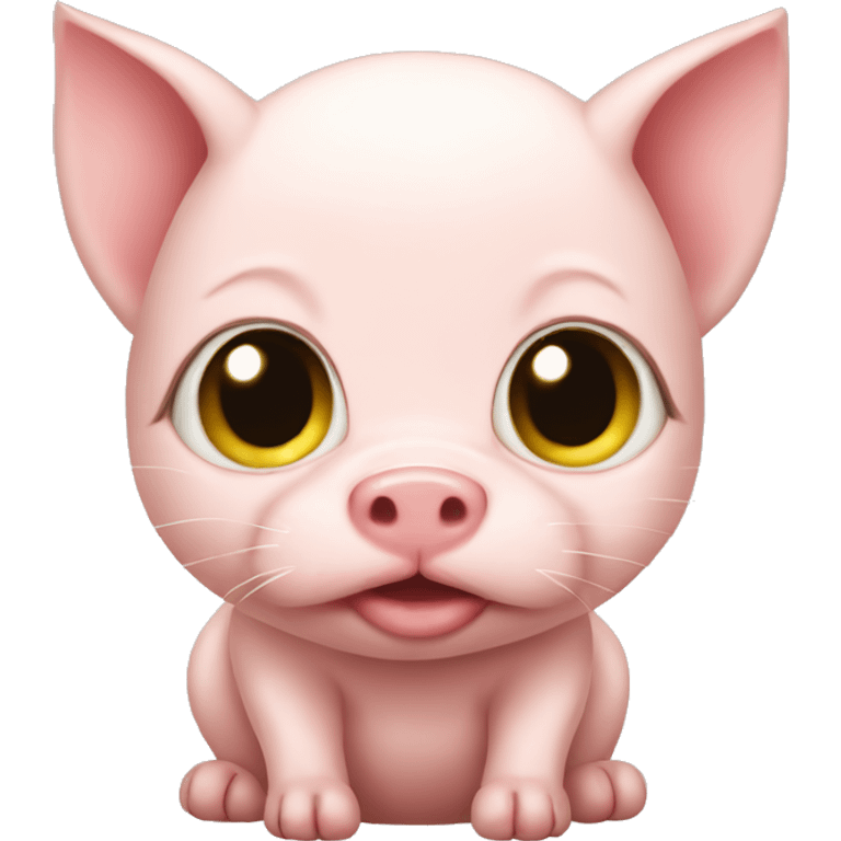 Cat baby pig emoji