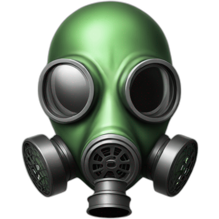 Alien gas mask emoji